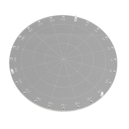 Blocos de carimbo de acrílico circular de 9,1 polegadas de diâmetro, ferramenta para fazer carimbos de scrapbooking e cartões 1