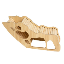 Washable Hamster Hidden Wooden House Small Pet Castle with Rock Climb Ladder Dwarf Mouse Pet, Tunnel