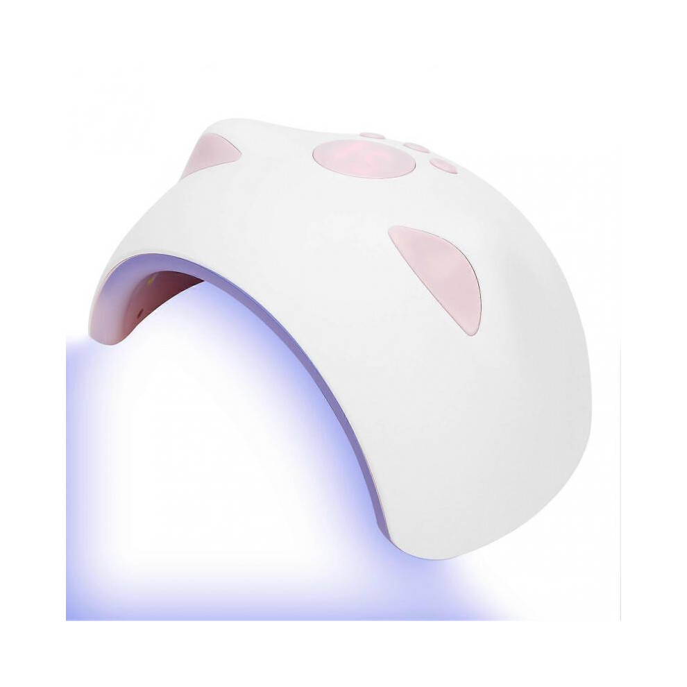 60W USB Intelligent Nail Curing Machine Cute Timing LED UV Gel Nail Polish Dryer Lamp