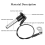 Stainless Steel Quick Release Pin 8mm Diameter Ball Locking with Push Button Lanyard Cable Usable Length 50mm 6