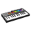Mini Portable MIDI Control Keyboard, USB, Sequencer Backlit Drum Pads, 8 Knobs, OLED, 25-Key Controller 8