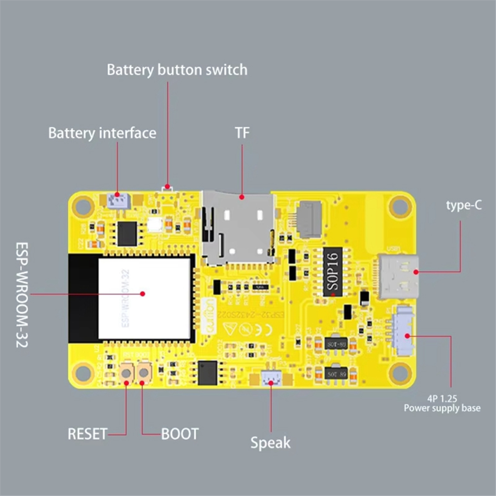 ESP32 2,2-Inch Ontwikkelbord Wifi Bluetooth-Compatibele Module Lcd-Scherm Lvgl-Condensator Voor Arduino 240 X 320 B-image