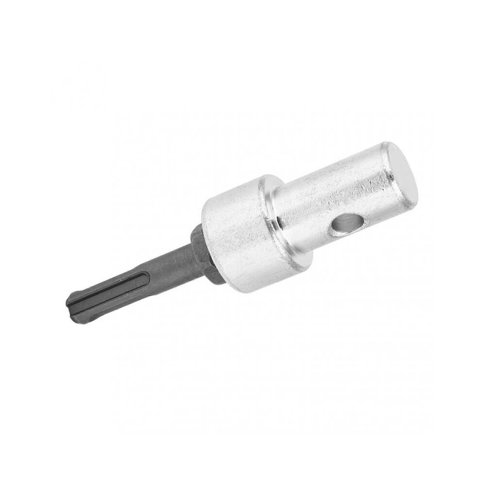 Drill Bit Adapter for Electric Drill to Earth Auger Connector Arbor Round Shank 2 Pit 2 Slot