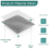 Kit de reparo de drywall, 18 peças de 2/4/6/8 polegadas, malha de fibra de alumínio, kit de reparo de parede 7