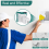 Kit de reparo de drywall, 18 peças de 2/4/6/8 polegadas, malha de fibra de alumínio, kit de reparo de parede 3