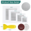 Kit de reparo de drywall, 18 peças de 2/4/6/8 polegadas, malha de fibra de alumínio, kit de reparo de parede 6