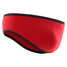 pieza de orejeras de invierno para clima frío, cálidas para snowboard, correr al aire libre, diadema con orejeras, banda para el cabello roja