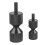 4 peças de flange de alumínio com dois pinos de furo de 1-1/8 polegadas para alinhamento e 1-5/8 polegadas removíveis, preto 6