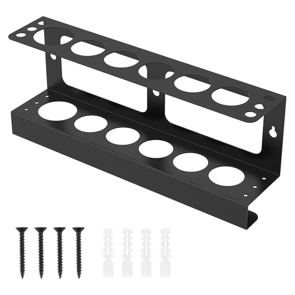 Caulking Tube Holder, Wall Mounted Caulk Tools Rack, Holds 6 Tubes Nozzle, Sealant Organizer Rack 4851966866768