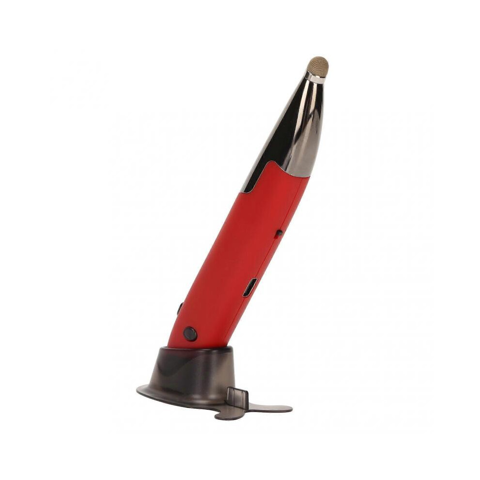 Wireless Pen Mouse Rechargeable Luminous Silent Small Portable Bluetooth 2.4g Dual Mode Wireless Pen Mouse for PC Laptop Red