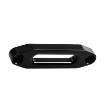 Guida per fune del verricello da 6 pollici 12000 Hawse in alluminio per fuoristrada 4WD, filo argentato, nero