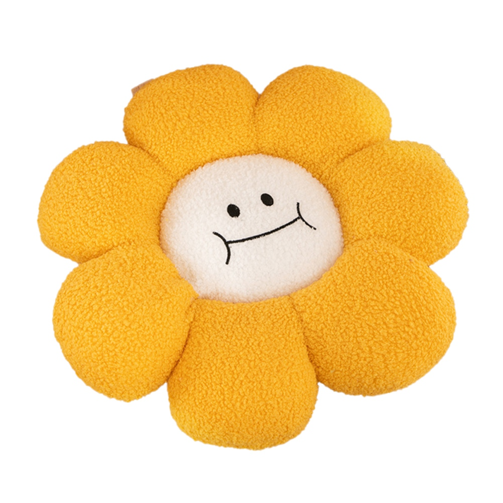 Coussin décoratif tournesol pour canapé, coussin de dossier en peluche douce, oreiller de bureau décoratif, oreiller tournesol jouet B