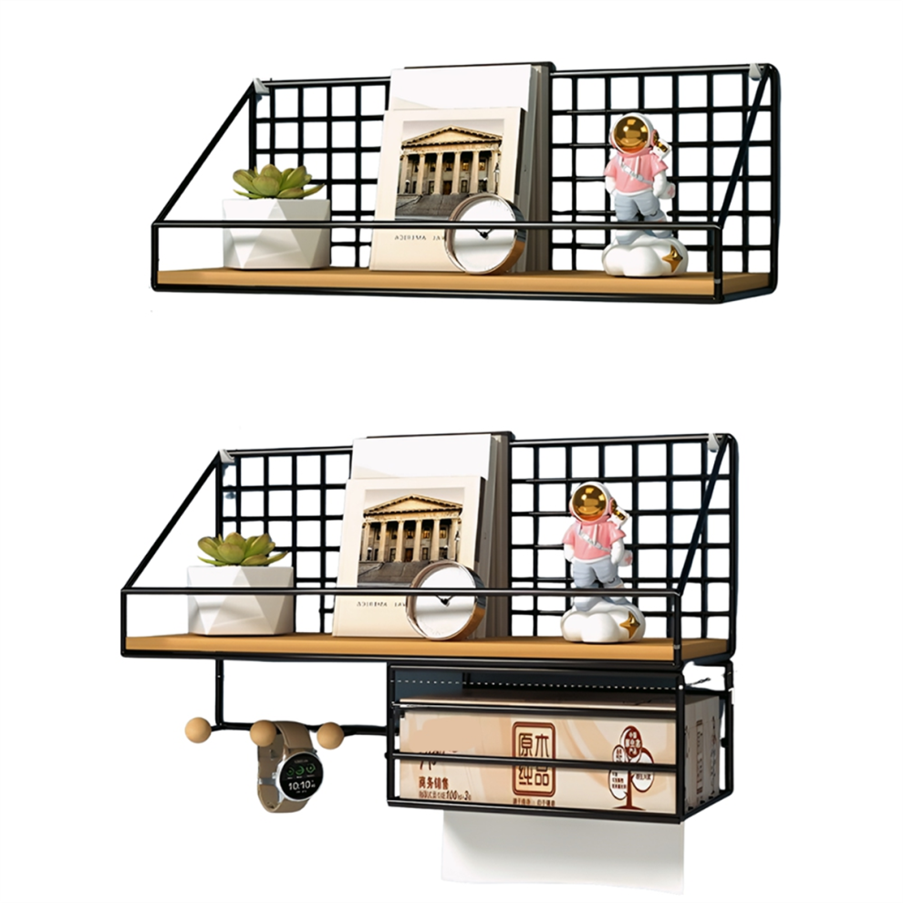 Cadre mural, support de rangement décoratif flottant pour chambre à coucher, adapté à être suspendu dans le salon, B