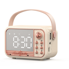 Alarm Clock Bluetooth 5.0 Speaker Support TF Card U Disk AUX 3D Sound Balance Diffusion Type B