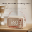 Alarm Clock Bluetooth 5.0 Speaker Support TF Card U Disk AUX 3D Sound Balance Diffusion Type B 4