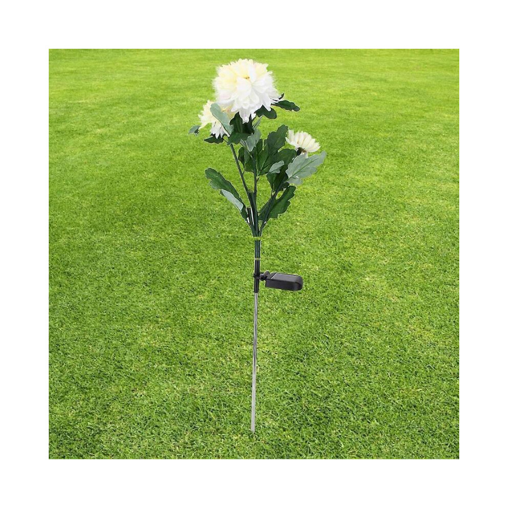 Outside Solar Landscape Yard Lamp Garden Lawn Flower Shape LED Light Decoration