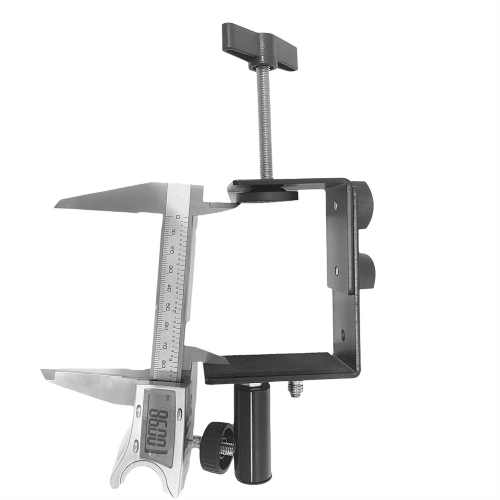 Pince de fixation robuste pour table de bureau, support de bras de microphone, support de lampe avec adaptateur 1/4