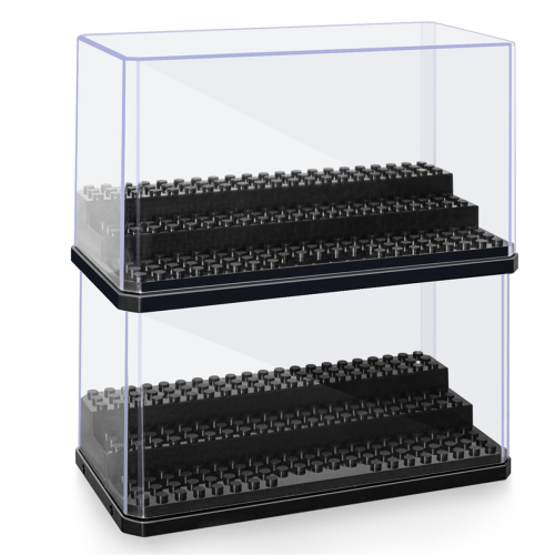 Mini Figure Display Box, Stackable Dustproof Building Block Box for Action Toys 1
