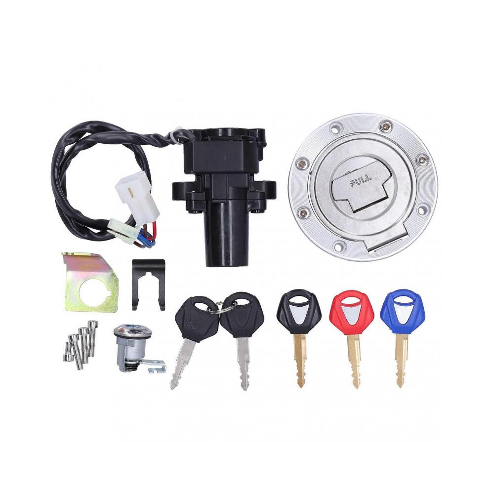 Motorcycle Ignition Helmet Fuel Tank Lock Set with Keys Fit for Yamaha XJR XJR1200 XJR1300 XJR400 FZ400