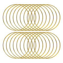 20pcs 4inch Dream Catcher Rings Metal Crafts Hoops Wreath-Macrame Creations for DIY