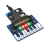 Para placa de expansão Micro-Bit Mini Piano Music Cool Colorful Lights/Buzzer/Teclado Interface I2C 4
