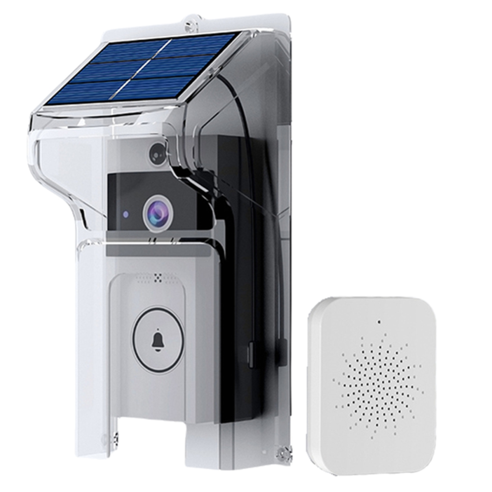 WIFIvisual Doorbell Camera Wireless Solar Charging Waterproof Night Vision Smart Home HD Two-Way Intercom Voice