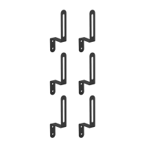 Cabide para chapéu de parede, 6 unidades, ganchos para chapéu de parede, suporte de metal para beisebol, armazenamento de bonés