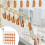 Multi-Functional Drying Rack Socks Underwear Laundry Storage Multi-Clip Wall-Mounted Artifact Balcony Folding B 4