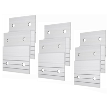 6 pares de ganchos en forma de Z para colgar cuadros, de aluminio, para montaje en pared, para espejos