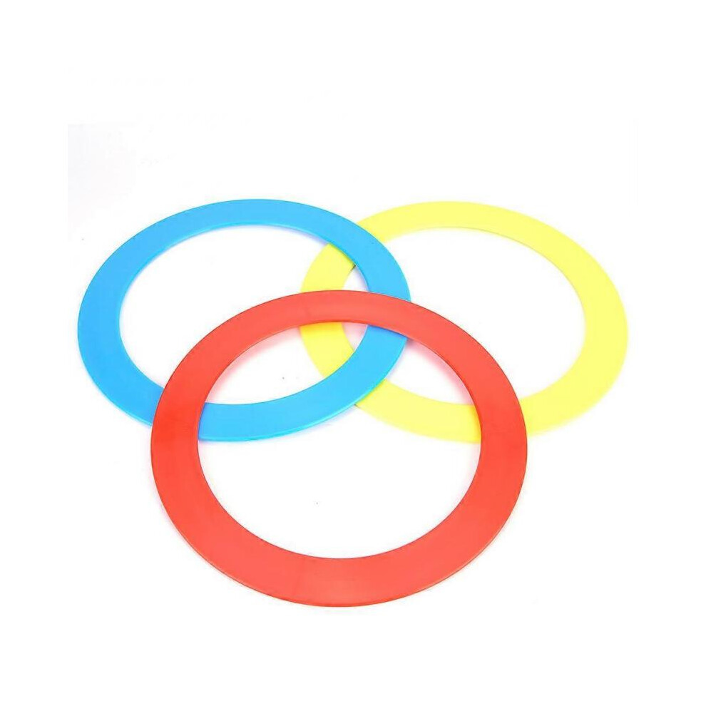 3PCS/Set Juggling Acrobatics Throwing Toss Ring Bracelet Props Hand Clown Toy Blue Red Yellow