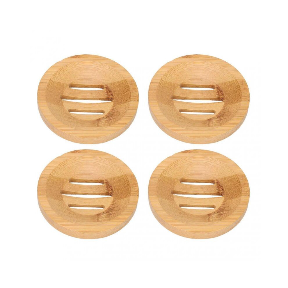 4Pcs Bamboo Soap Rack
