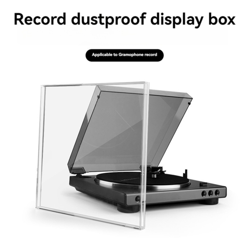 Estojo de acrílico para exposição de discos de vinil, suporte de parede para discos de 12 polegadas, prateleira para álbuns 2