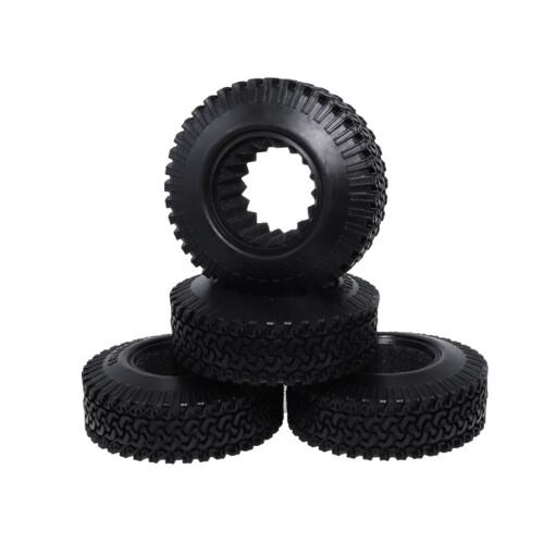 Pneu de 4 peças RC 1:10 Crawler Beadlock Wheels 1,9 polegadas 98 mm para carro caminhão Axial SCX10 2
