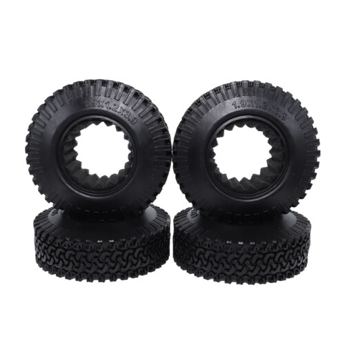 Pneu de 4 peças RC 1:10 Crawler Beadlock Wheels 1,9 polegadas 98 mm para carro caminhão Axial SCX10