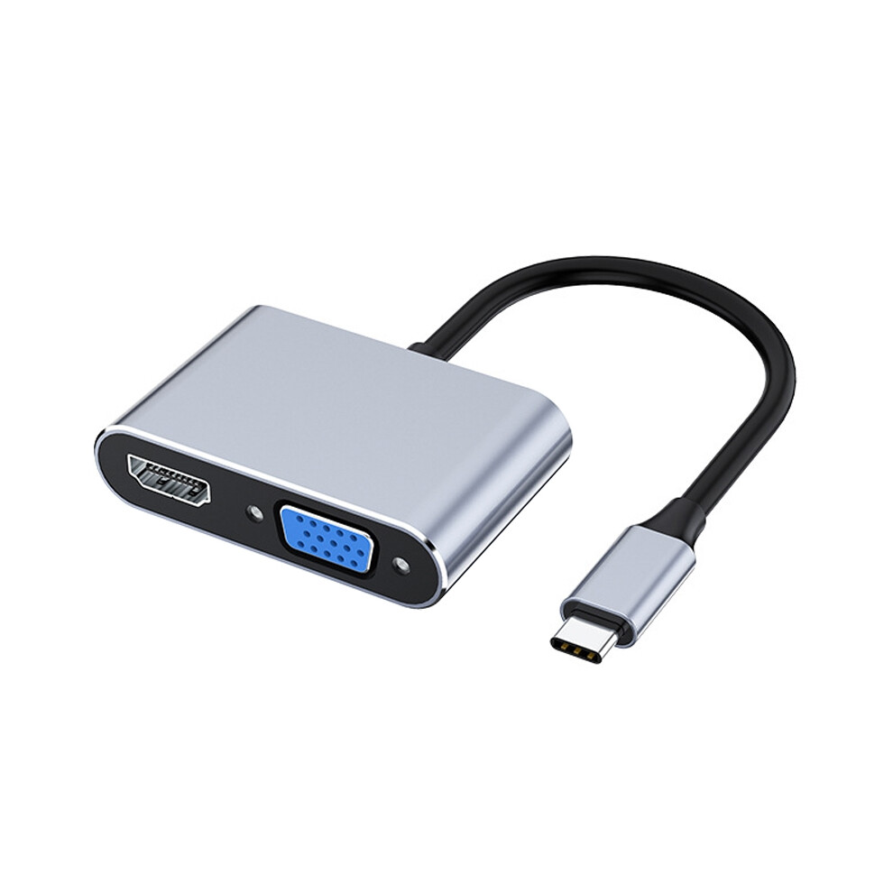 Usb C To Vga Multiport Adapter 4K Type Usb-C Hub Video Projectors Converters Port Adaptor For Pro 4851966888517