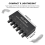 Stereo Mixer Audio (2 Input 4 Output) Push Four Headphones or External Power Amplifiers Volume Control 8