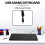 Quality Wired USB Arabic/English Bilingual Keyboard for Tablet/ PC/Laptop/IOS/Android 7