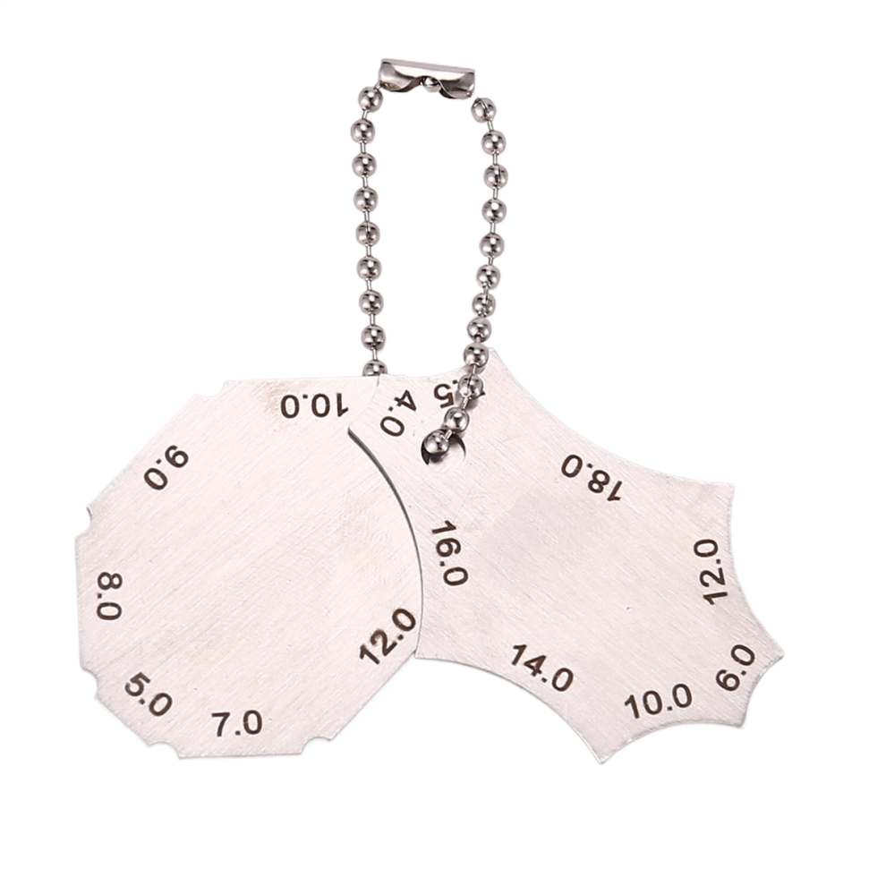 2Pcs Welding Gauge Key Weld Joint Inspection Measure Tools Pocket Fillet Tool 4853024026138