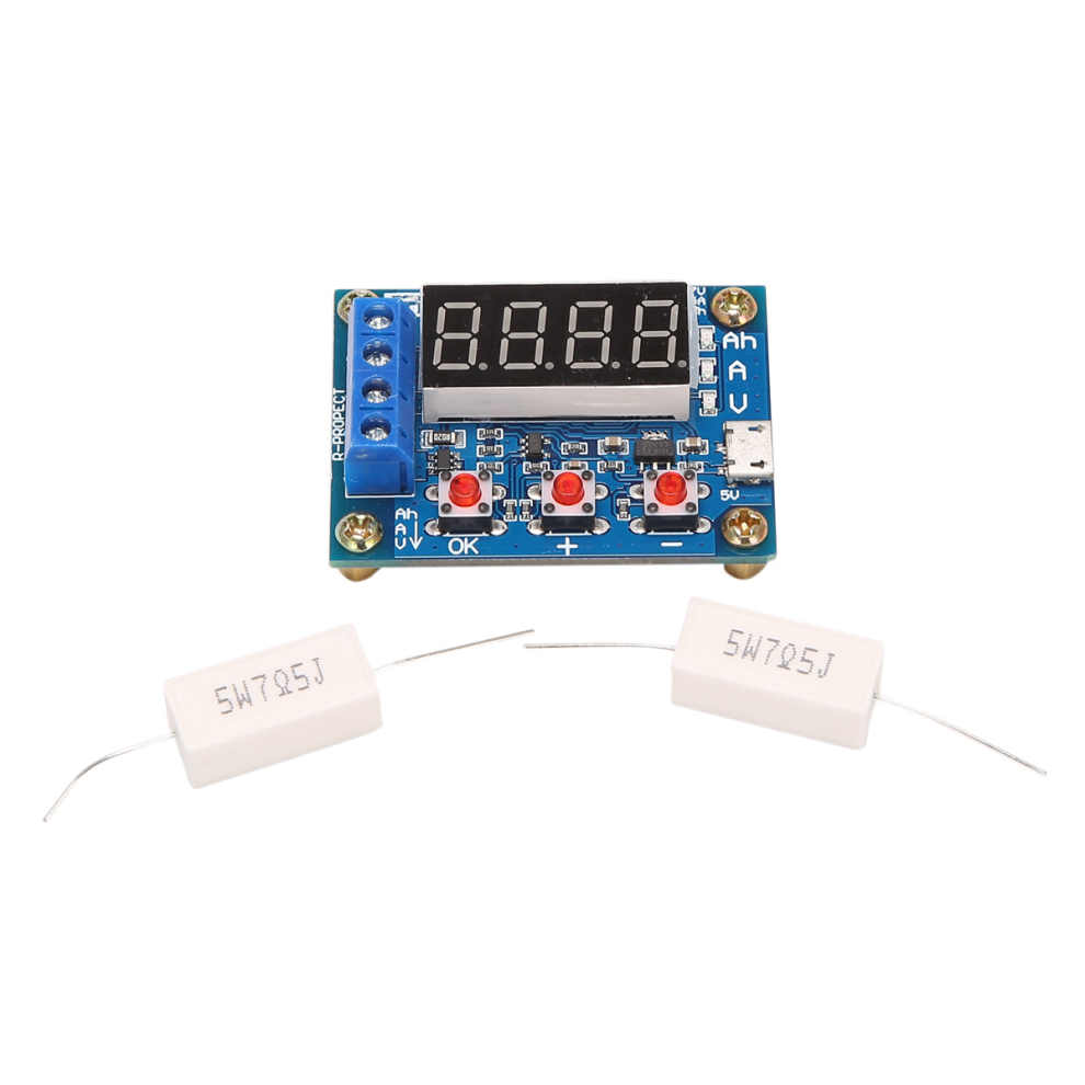 Zb2l3 Battery Tester Led Digital Display 18650 Lithium Power Supply Test Resistance Lead-Acid Capacity 4851966895935