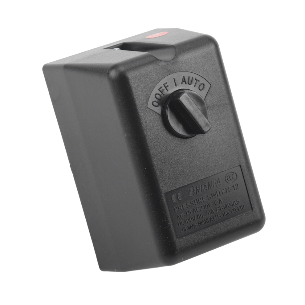 Interruptor De PresióN Para Compresor De Aire BifáSico De 220 V Y 15 A, 9-12 Kg, Para Control De Compresores, Herramientas Para El Hogar-image