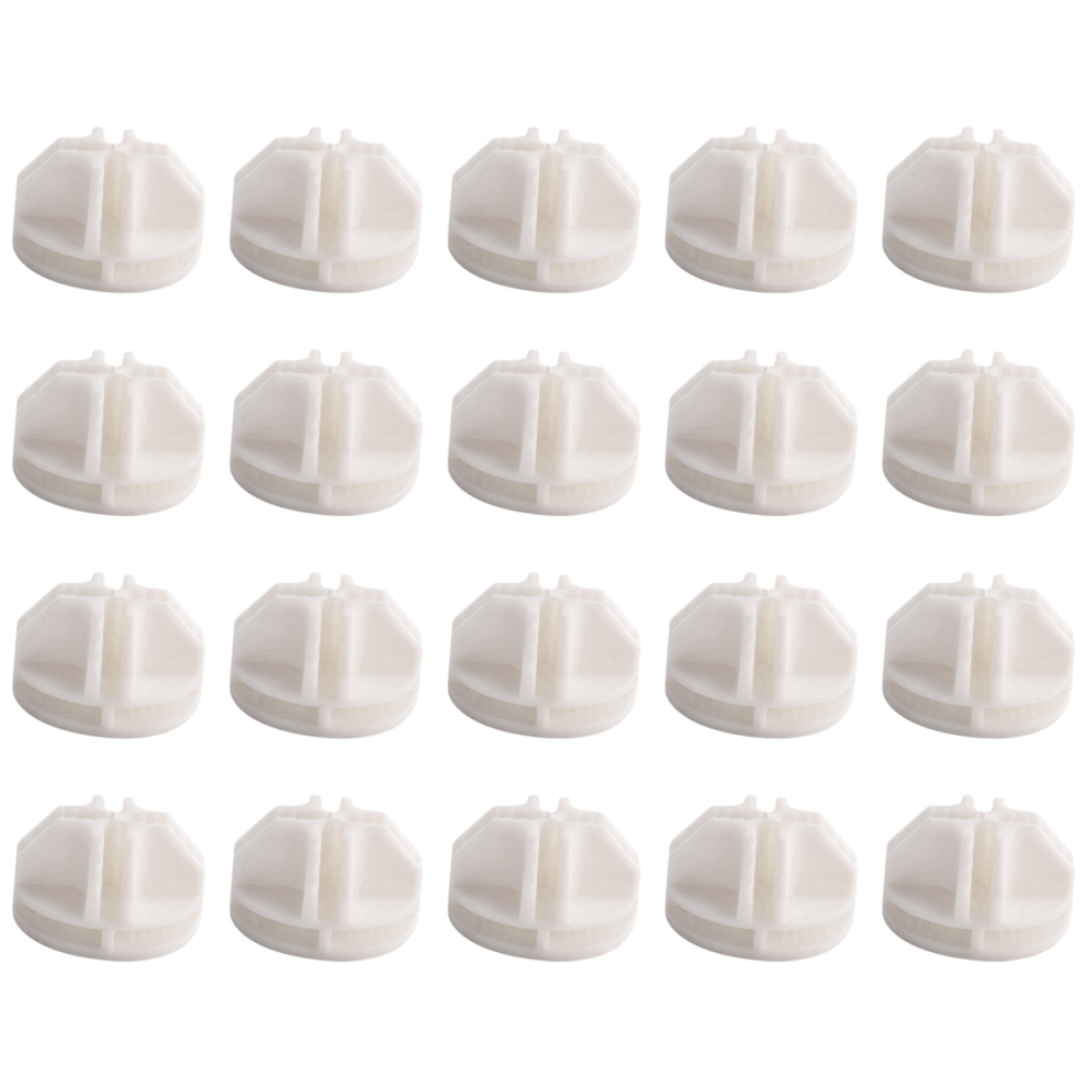 Photos - Other Electrical Equipment Jojomino 20 Pcs Grid Cube Connector Abs Connectors For Wire Storage Shelving  (White)