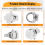 White Round Dial Finger Ring Quartz Watch For Lady 8
