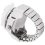 White Round Dial Finger Ring Quartz Watch For Lady 1