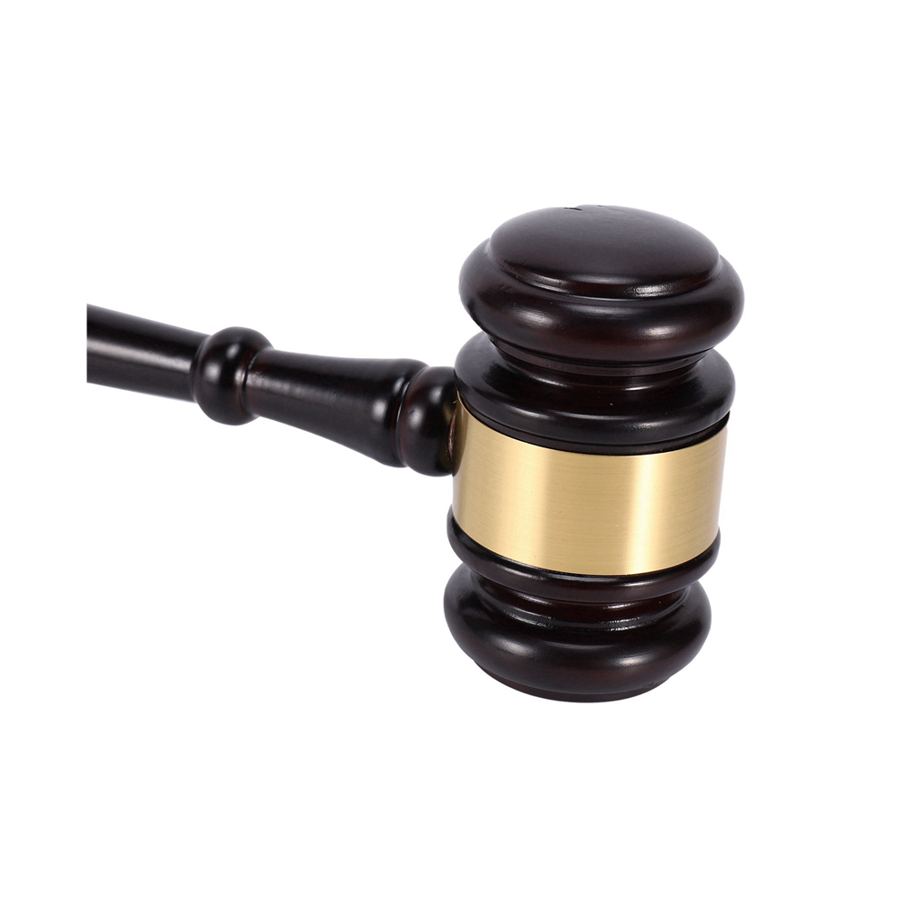 Wooden judge's gavel auction hammer with sound block for attorney judge handwork-image-OPC-PH2FPKT-NEW