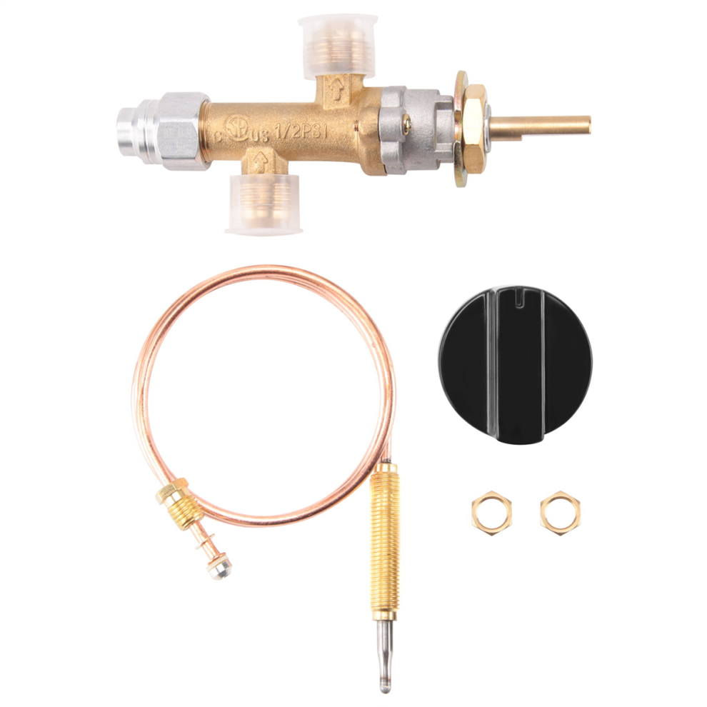 Soupape de sécurité pour foyer au gaz propane GPL, dispositif de contrôle de la flamme, chauffage avec thermocouple et bouton