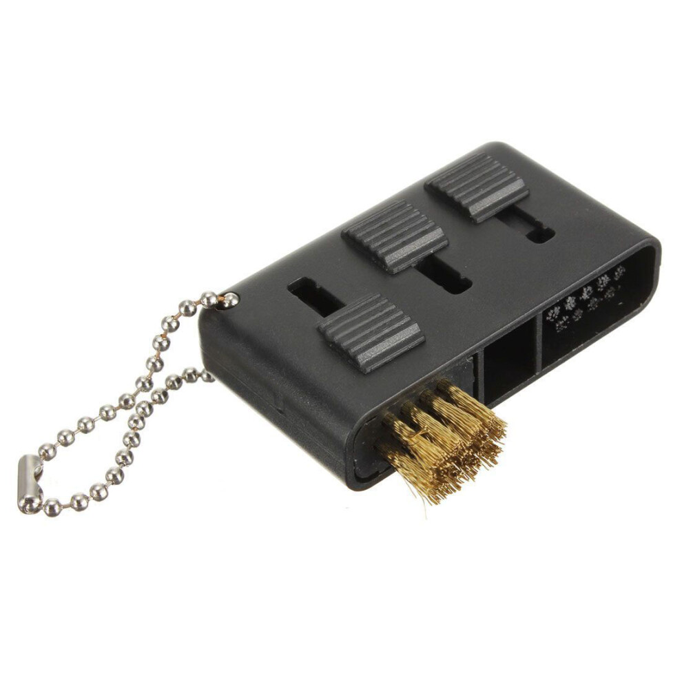 Set of 3 in 1 Golf Club Brush Groove Cleaner Black-image-OPC-PH2FPYS-NEW