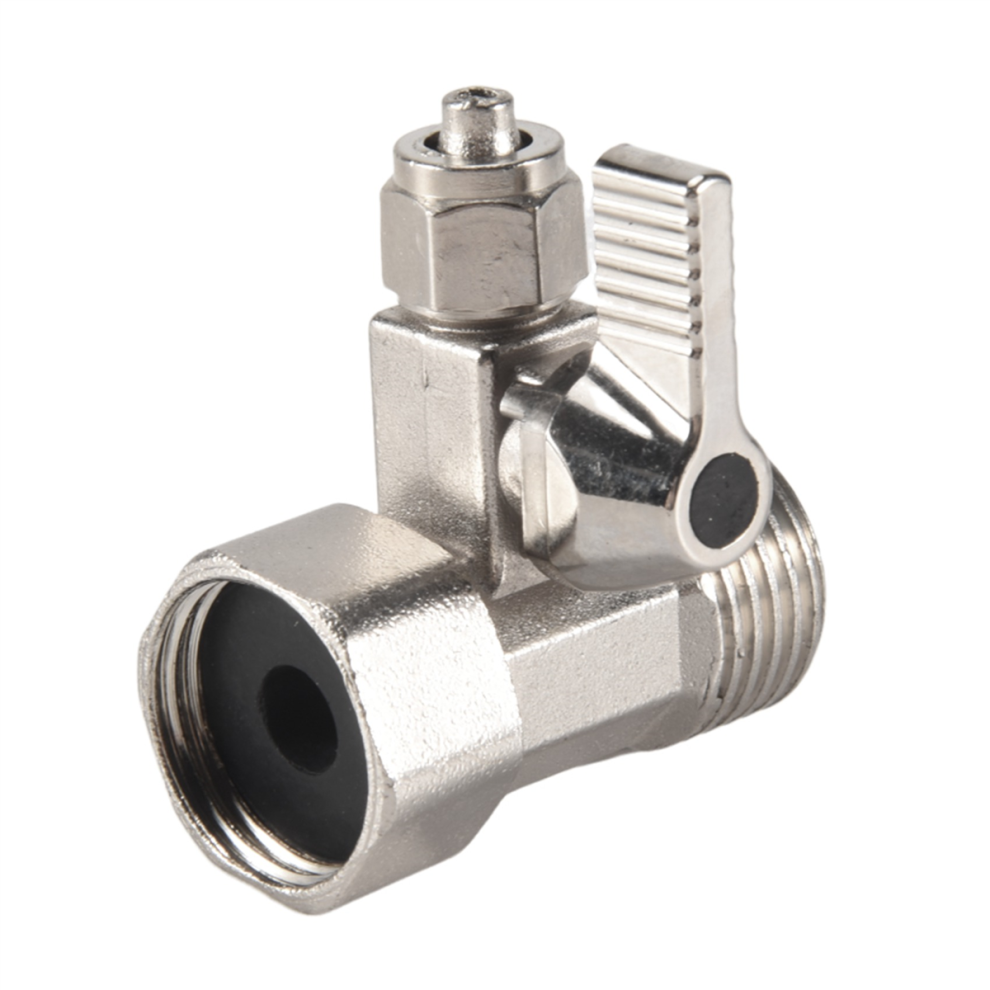 Feed Water Adapter 1/2" To 1/4" Ball Valve Faucet Tap Reverse Osmosis Silver 4853024037615