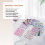 Lot de 60 patchs de patchwork en coton, 10 x 10 cm, pour patchwork, couture 4
