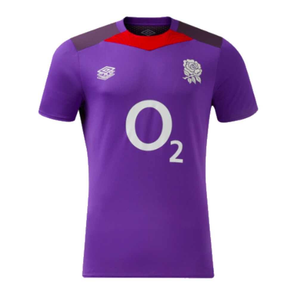 (MB) 2024-2025 England Rugby Gym Tee (Violet) - Kids