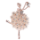 Ballett Engel Mädchen Cubic Strass Dekoration Brosche Pin für Pullover Mantel 3